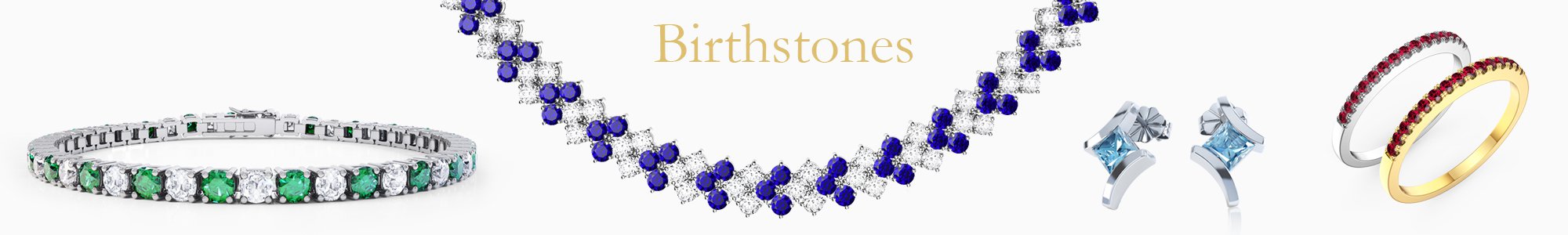 Birthstone Jewellery - from Diamond studs to gemstone drops