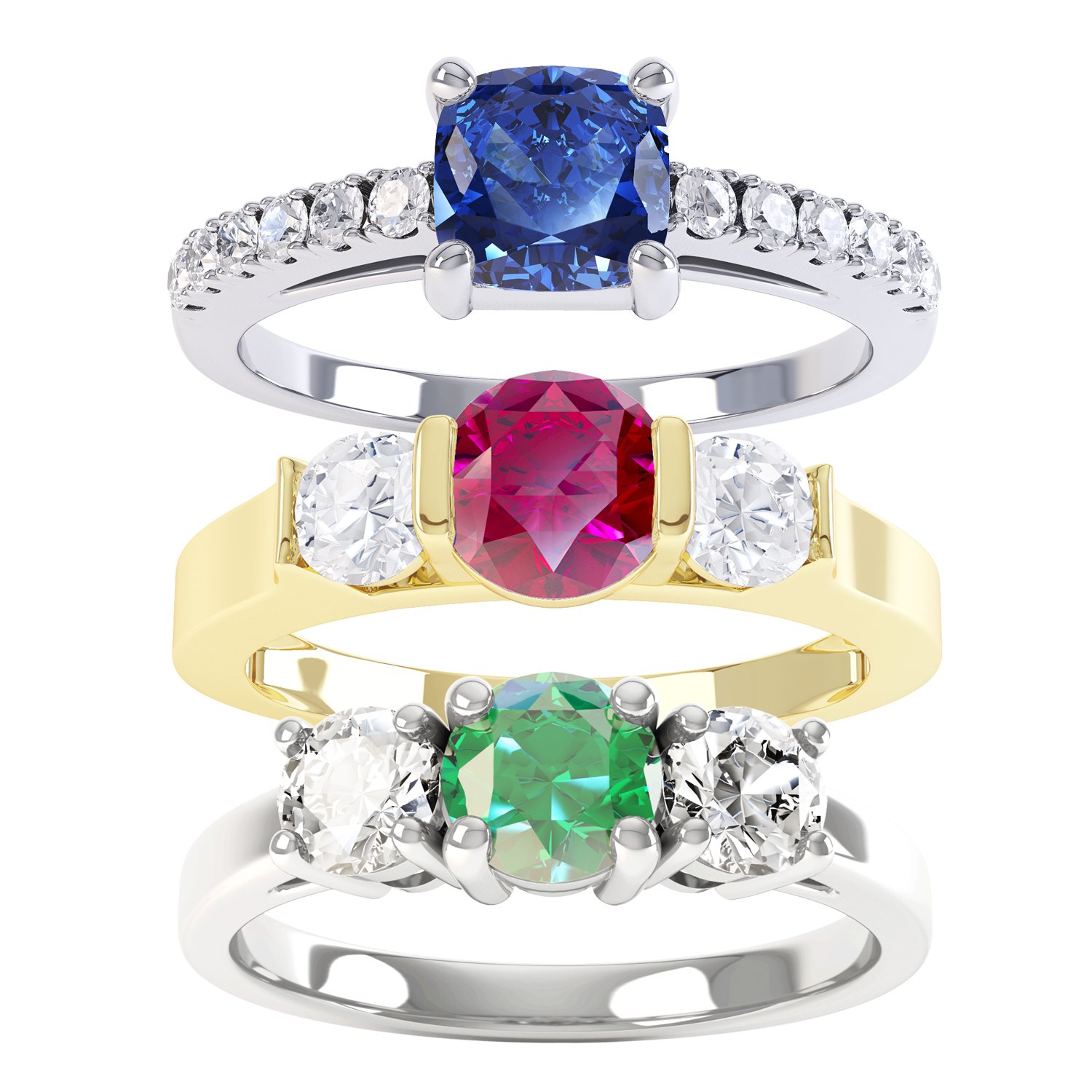 Gemstone Engagement Rings