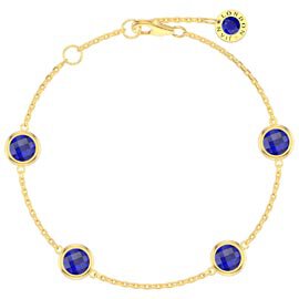 Sapphire By the Yard 18ct Gold Vermeil Bracelet