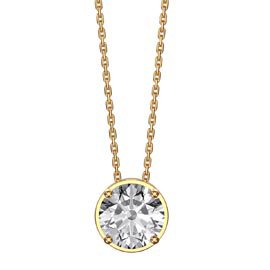 Infinity 1.0ct Solitaire Moissanite 9ct Gold Pendant