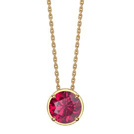 Infinity 1.0ct Solitaire Ruby 18ct Gold Vermeil Pendant