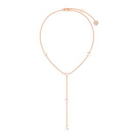 Pearl By the Yard 18ct Rose Gold Vermeil Lariat Necklace