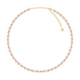Venus Pink Pearl 18ct Gold Vermeil Choker Necklace