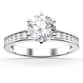 Unity 1.0ct Diamond 18ct White Gold Channel Engagement Ring