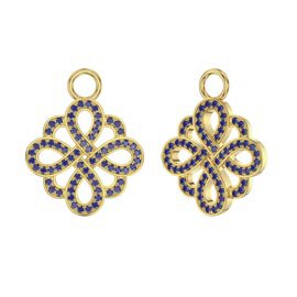 Sapphire Infinity 18ct Gold Vermeil Interchangeable Earring Drops