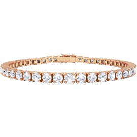 Eternity 5.2ct GH SI Diamond 18ct Rose Gold Tennis Bracelet
