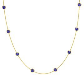 Sapphire By the Yard 18ct Gold Vermeil Necklace