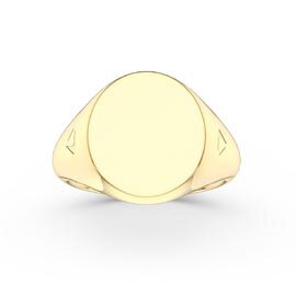Oval 9ct Yellow Gold Signet Ring