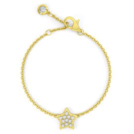 Charmisma GH SI1 Diamond Star 18ct Yellow Gold Bracelet