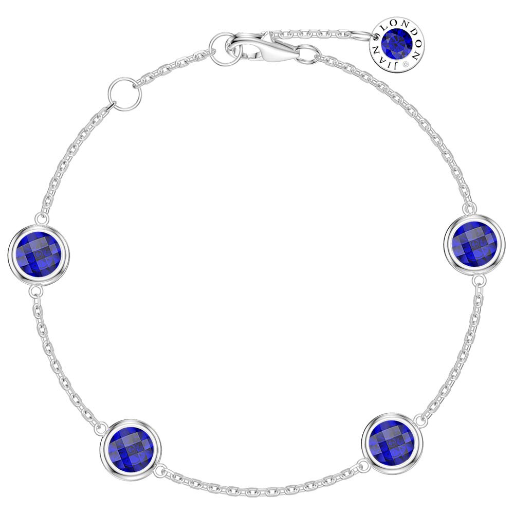 Sapphire By the Yard 18ct White Gold Bracelet