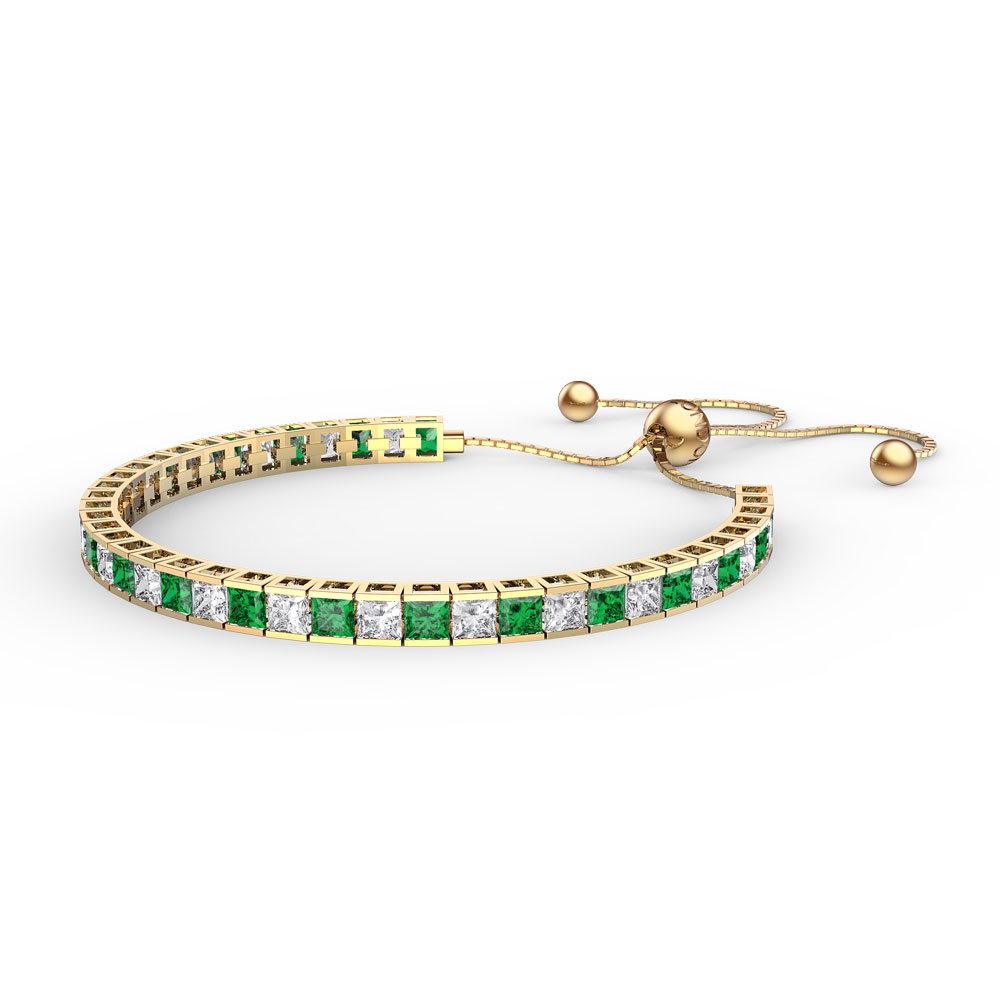 Princess Emerald 18ct Gold Vermeil Fiji Friendship Tennis Bracelet