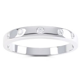 Unity Diamond 18ct White Gold Wedding Ring Band