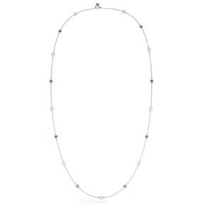 By the Yard Sapphire 18ct White Gold Necklace