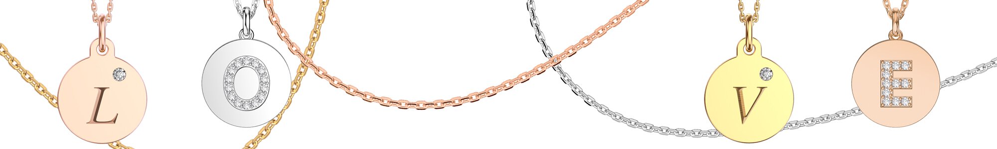 Charmisma Alphabet Pendants - Rich collection of jewellery with diamonds and precious gems, set in Sterling Silver or 18ct Gold