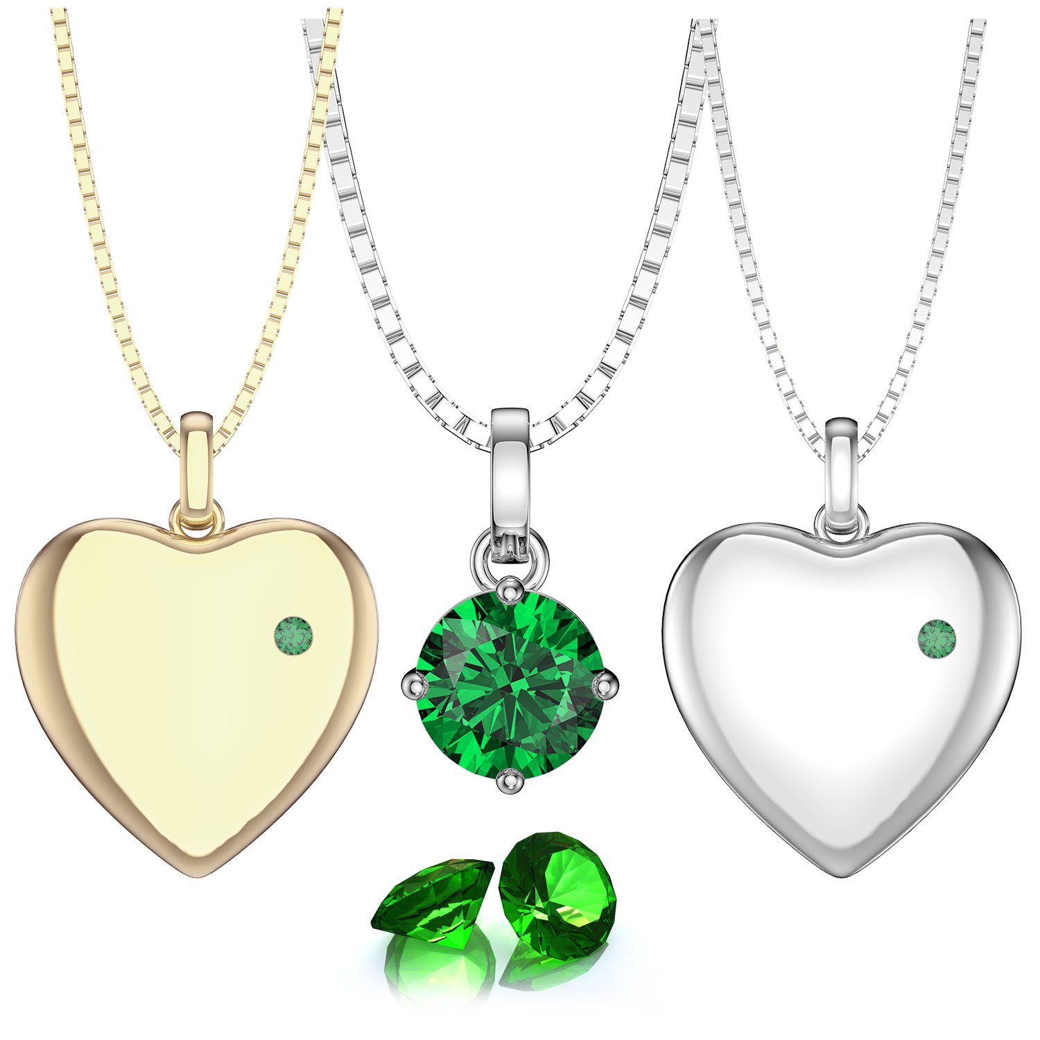 Emerald Pendants