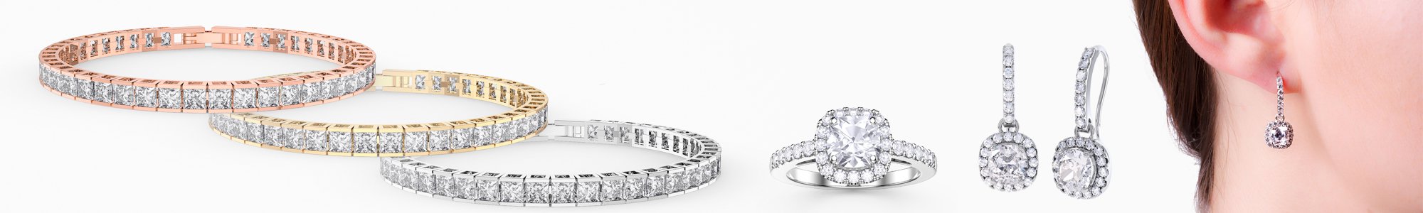 Princess Collection - Jewellery fit for a Princess made with Created Ruby, Sapphire, Diamond and Emerald