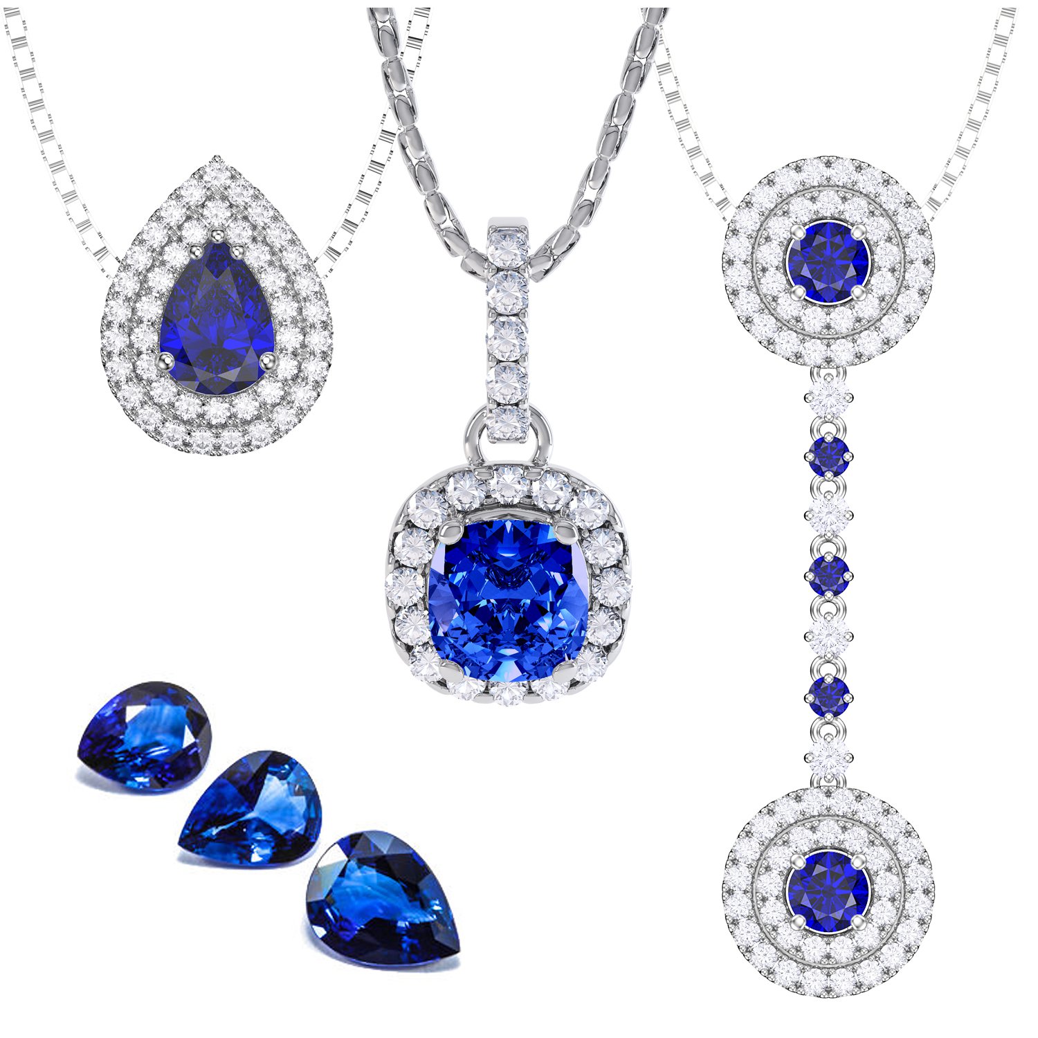 Sapphire Pendants