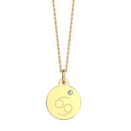 Charisma Moissanite 18ct Gold Vermeil Cancer Pendant