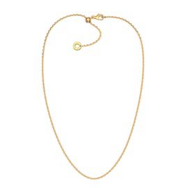 Adjustable Diamond Cut 18ct Gold Vermeil Belcher Chain 24 Inch
