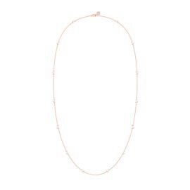 Akoya Pearl By the Yard 9ct Rose Gold Necklace 36inch