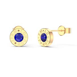 Charisma Sapphire 18ct Gold Vermeil Dainty  Stud Earrings
