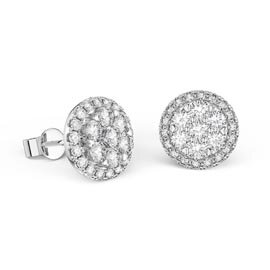 Stardust Lab Diamond 9ct White Gold Halo Earring Jacket Set