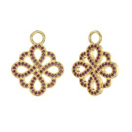 Ruby Infinity 18ct Gold Vermeil Interchangeable Earring Drops