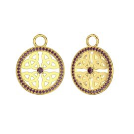 Ruby Trinity 18ct Gold Vermeil Interchangeable Earring Drops