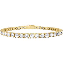 Eternity Moissanite 9ct Yellow Gold Tennis Bracelet