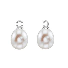 Venus Pearl Platinum Plated Silver Add On Drops