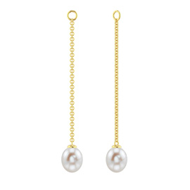 Venus Pearl 18ct Gold Vermeil Dangle Drops