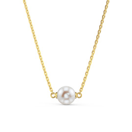 Venus White Pearl 18ct Gold Vermeil Necklace