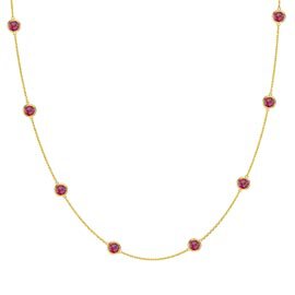 Ruby By the Yard 18ct Gold Vermeil Necklace