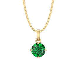 Charisma 1.0ct Emerald 18ct Yellow Gold Pendant