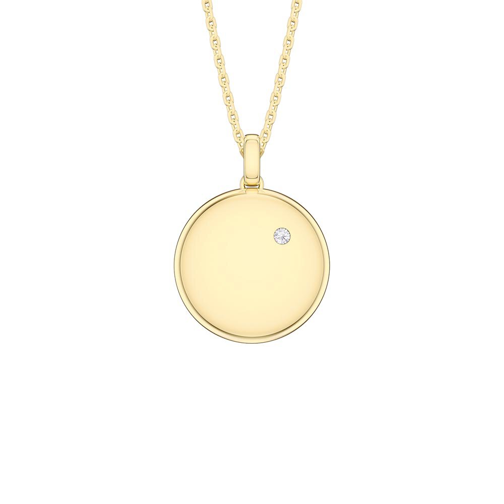 Charisma Moissanite 18ct Gold Vermeil Round Locket