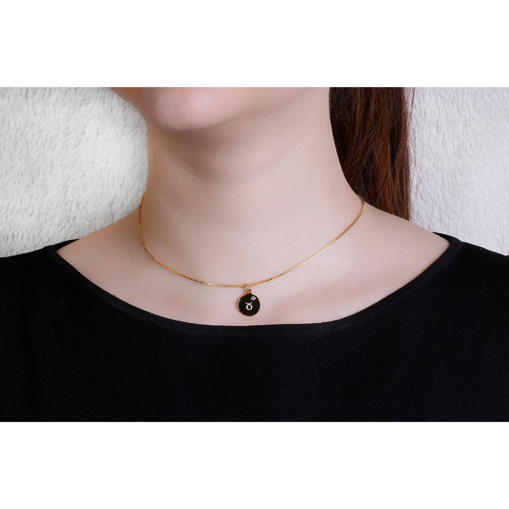 Charisma Moissanite 18ct Gold Vermeil Taurus Pendant #2