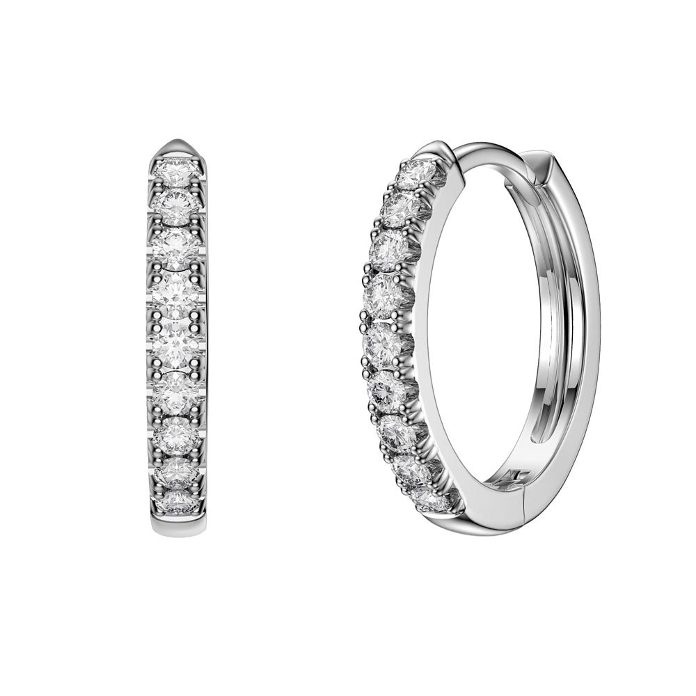 Eternity 1.5ct Swiss Blue Topaz Oval Halo Platinum plated Silver Interchangeable Earring Drops #2