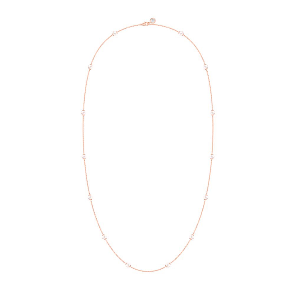 Pearl By the Yard 18ct Rose Gold Vermeil Necklace 36inch #2