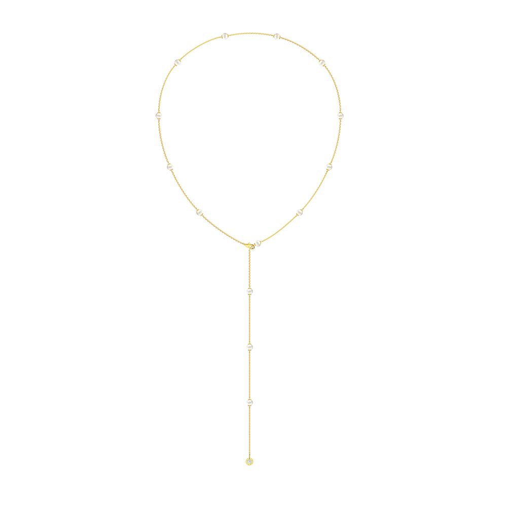 Pearl By the Yard 18ct Gold Vermeil Necklace 36inch #3