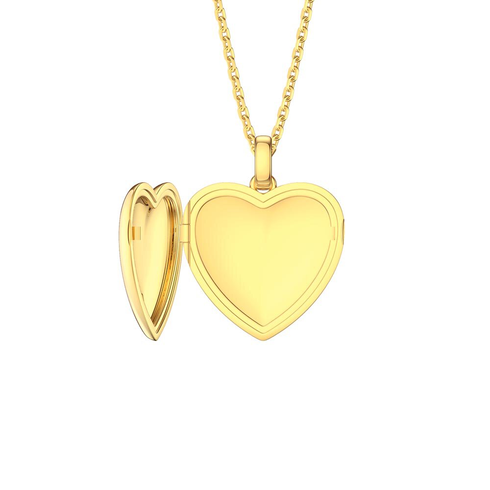 Charisma Emerald 18ct Gold Vermeil Heart Locket #2