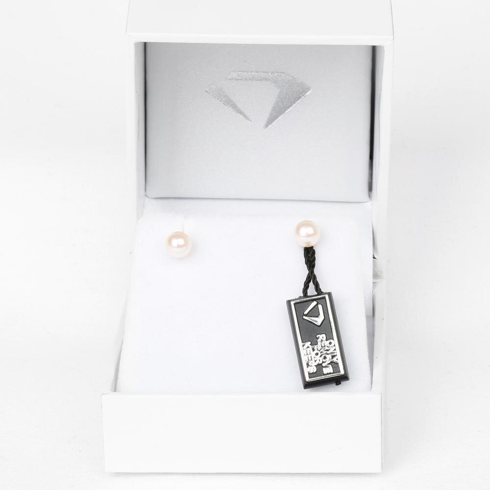 Venus Freshwater Pearl 18ct Gold Vermeil Stud Earrings 6.0 to 6.5mm #3