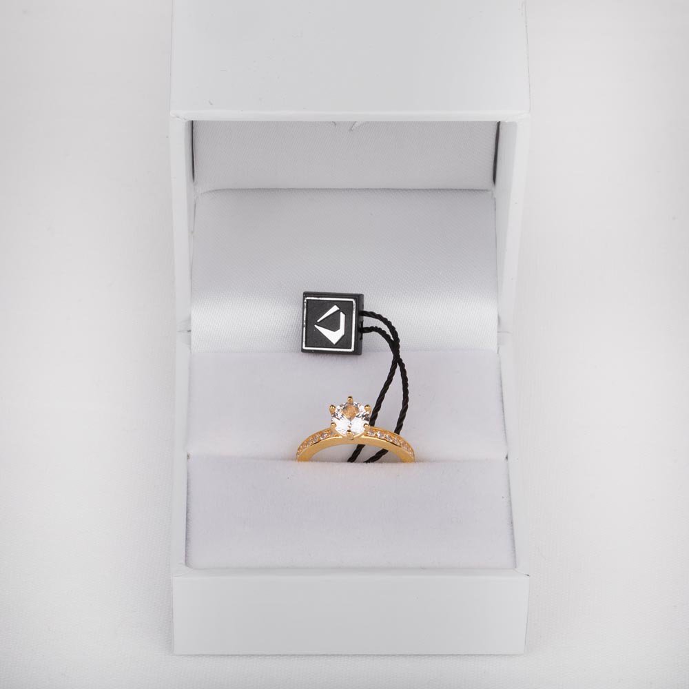 Unity 1ct Moissanite 9ct Yellow Gold Channel Set Proposal Ring #4