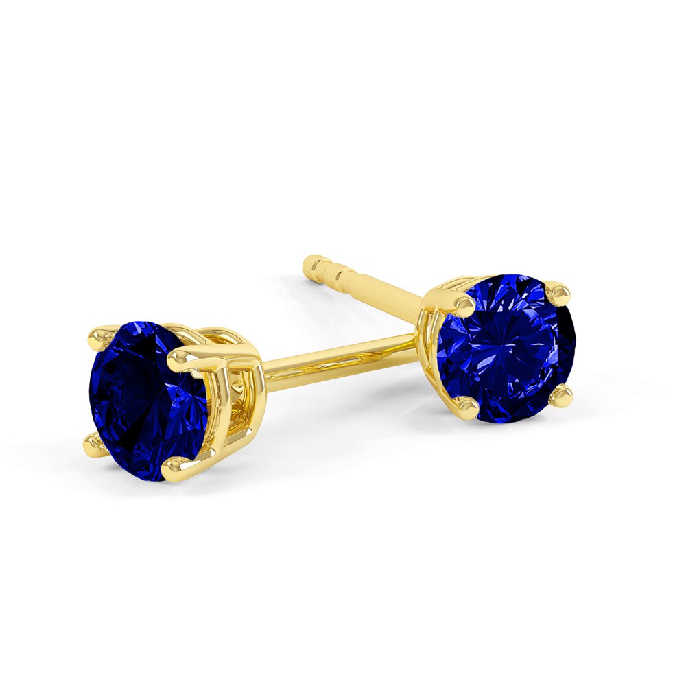 Charisma 2ct Sapphire 18ct Gold Vermeil Stud Earrings
