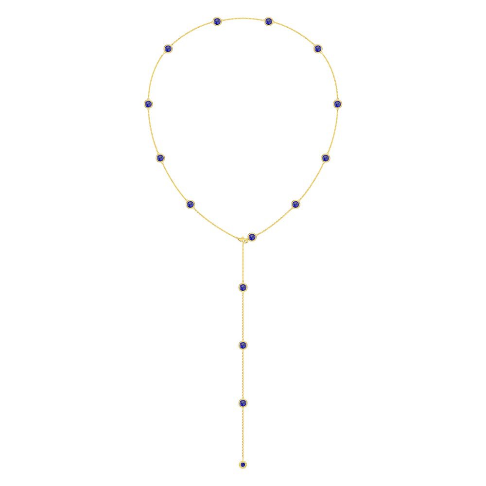 Sapphire By the Yard 18ct Gold Vermeil Necklace #2
