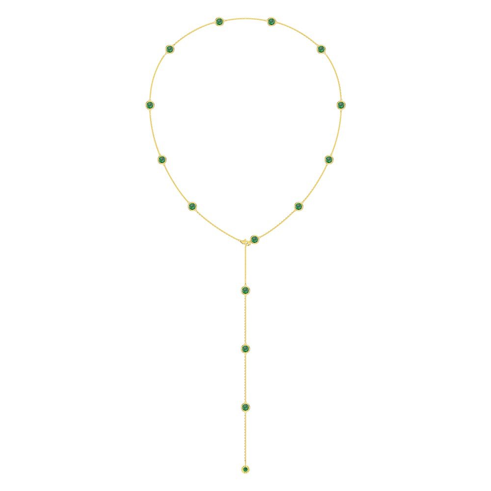 Emerald By the Yard 18ct Gold Vermeil Necklace #2