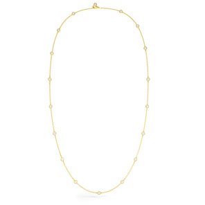 By the Yard Moissanite 18ct Yellow Gold Necklace