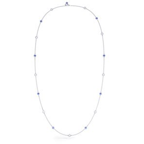 By the Yard Sapphire 18ct White Gold Necklace